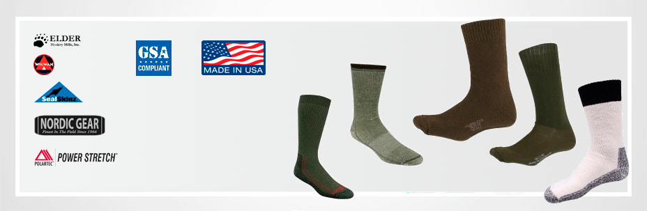 Американские носки с составом ткани 85% хлопок / 15% нейлон