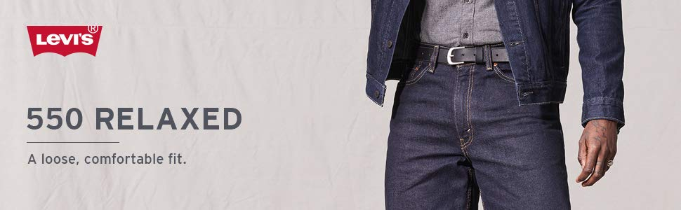 Мужские просторные джинсы Levis 550 Relaxed Fit для лета