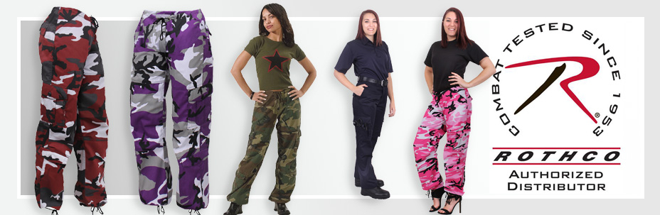 Женские винтажные брюки в стиле милитари Rothco