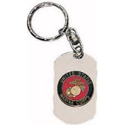 Жетон-брелок для ключей Dog Tag Key Chain - Silver Marines - 4783
