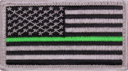 Rothco Thin Green Line US Flag Patch 1893