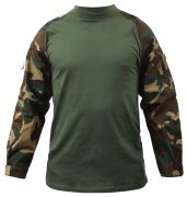 Rothco Military FR NYCO Combat Shirt Woodland Camo 90025