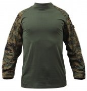 Rothco Military FR NYCO Combat Shirt Woodland Digital Camo 90005