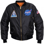 Rothco NASA MA-1 Flight Jacket Black 7328