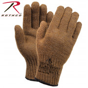 Rothco G.I. Glove Wool Liners Coyote Brown 8458