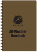 Rothco All Weather Waterproof Notebook Coyote Cover 8.5" x 11" 44700