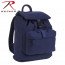 Винтажный хлопковый рюкзак для школы Rothco Canvas Daypack - Рюкзак винтажный для путешествий Rothco Canvas Daypack. Цвет: темно-синий. # Rothco 2675