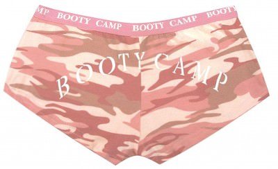 Женские трусики Rothco Women's Booty Shorts Baby Pink Camo w/ "Booty Camp" - 3976, фото