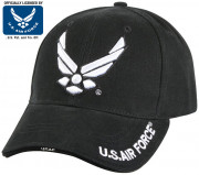 Rothco Deluxe U.S. Air Force Wing Low Profile Insignia Cap Black 9384