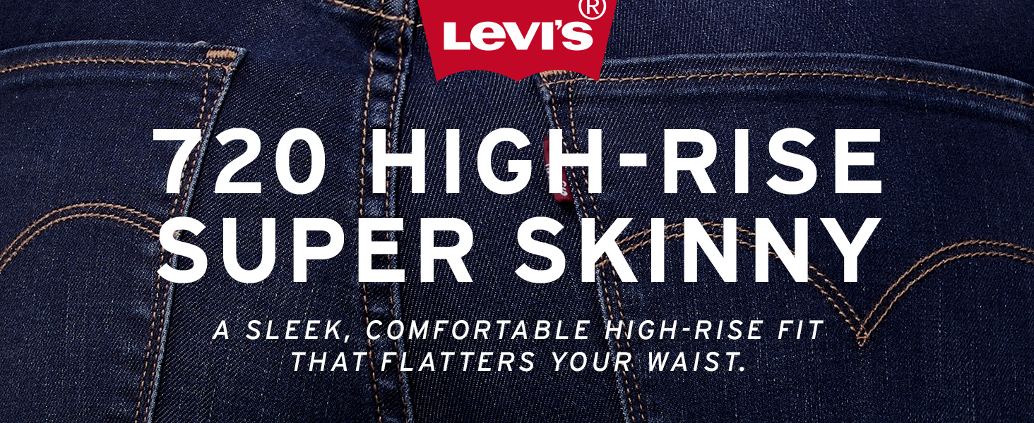 Женские супероблегающие джинсы с высокой посадкой Levi's Women's 720 High Rise Super Skinny Jeans