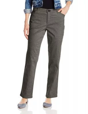 Женские брюки Lee Women's Relaxed Fit All Day Straight Leg Pan Black/White Plaid 4631242, фото