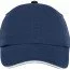 Бейсболка хлопковая в темно синем цвете Port Authority Sandwich Bill Cap Ensign Blue/White - Бейсболка хлопковая в цвете голубой ирис Port Authority Sandwich Bill Cap Blue Iris/Stone