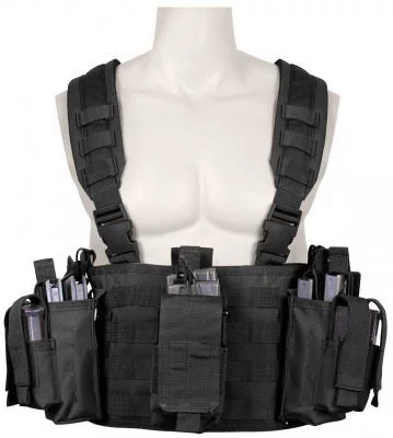 Разгрузочный пояс оператора Rothco Operators Tactical Chest Rig - Black - 67550, фото