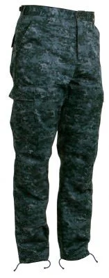 Брюки тактические темно-синий цифровой камуфляж Rothco BDU Pants Midnight Digital Camo 99660, фото