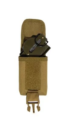 Подсумок койотовый молле для компаса или GPS устройства Rothco MOLLE Strobe-GPS-Compass Pouch Coyote Brown 98540, фото