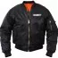Летная черная куртка с надписью "Security" Rothco MA-1 Flight Jacket / Security 7357 - Летная куртка с надписью "Security" Rothco MA-1 Flight Jacket / Security - 7357