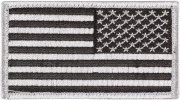 Rothco U.S. Flag Patch - Silver / Reverse (77 x 51 мм) 16666
