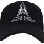 Бейсболка черная c логотипом Космических сил США (United States Space Force) Rothco US Space Force Low Profile Cap Black 3948 - Бейсболка черная Космические силы США (United States Space Force) Rothco US Space Force Low Profile Cap Black 3948