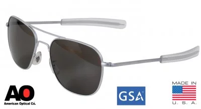 Очки American Optical The Original Pilot Sunglasses 57mm Matte Frame 10700, фото