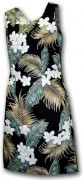 Pacific Legend Hawaiian Short Tank Dress - 315-3319 Black