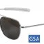 Очки American Optical The Original Pilot Sunglasses 52mm Chrome Frame 10701 - AO® The ORIGINAL Pilot Sunglasses 52mm - Chrome Frame # 10701