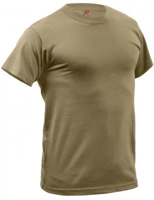 Футболка потоотводящая койотовая Rothco Quick Dry Moisture Wicking T-shirt AR 670-1 Coyote Brown 67947, фото