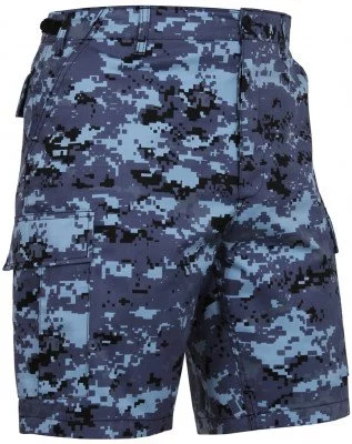 Шорты комбат голубой цифровой камуфляж Rothco BDU Short Sky Blue Digital Camo 67313, фото