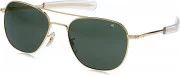 American Optical The Original Pilot Sunglasses 55mm Gold Frame / Green Lens 10719