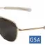 Очки American Optical The Original Pilot Sunglasses 52mm Gold Frame 10701 - AO® The ORIGINAL Pilot Sunglasses 52mm - Gold Frame # 10701