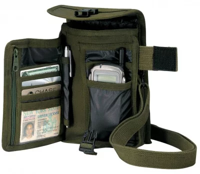 Сумка для документов лесной камуфляж Rothco Canvas Travel Portfolio Bag Woodland Camo 2326, фото