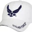Бейсболка Rothco Deluxe U.S. Air Force Wing Low Profile Insignia Cap White 9154 - Лицензированная бейсболка Rothco Deluxe U.S. Air Force Wing Low Profile Insignia Cap White 9154