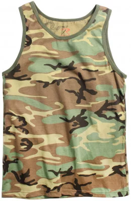 Майка лесной камуфляж Rothco Camo Tank Top Woodland Camo 6702, фото