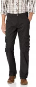 Wrangler Authentics Premium Relaxed Straight Twill Cargo Pant Black ZM6BLBT