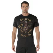 Rothco USMC Semper Fidelis T-Shirt Black 11775