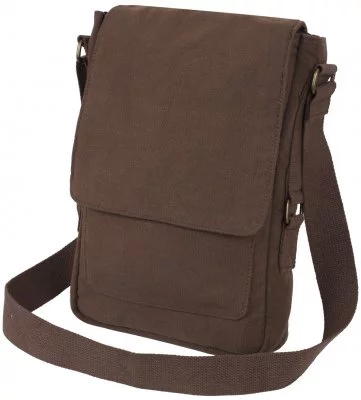 Винтажная хлопковая сумка Rothco Vintage Canvas Military Tech Bag Brown 5795, фото