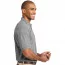 Хлопковая мужская светло-серая классическая футболка поло Port Authority Men's Pique Knit Polo Oxford - Хлопковая мужская светло-серая классическая футболка поло Port Authority Men's Pique Knit Polo Oxford