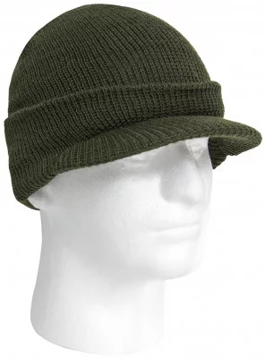 Шапка американская оливковая шерстяная с козырьком Wintuck® Wool Jeep Cap Olive Drab 7709, фото