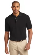 Port Authority Men's Pique Knit Polo Black