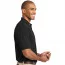 Хлопковая мужская черная классическая футболка поло Port Authority Men's Pique Knit Polo Black - Хлопковая мужская черная классическая футболка поло Port Authority Men's Pique Knit Polo Black