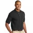 Хлопковая мужская черная классическая футболка поло Port Authority Men's Pique Knit Polo Black - Хлопковая мужская черная классическая футболка поло Port Authority Men's Pique Knit Polo Black