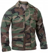 Rothco Rip-Stop BDU Shirt Woodland Camo 5944