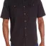 Рубашка черная с коротким рукавом Wrangler Authentics Men's Short Sleeve Classic Woven Shirt Caviar - Рубашка черная с коротким рукавом Wrangler Authentics Men's Short Sleeve Classic Woven Shirt Caviar