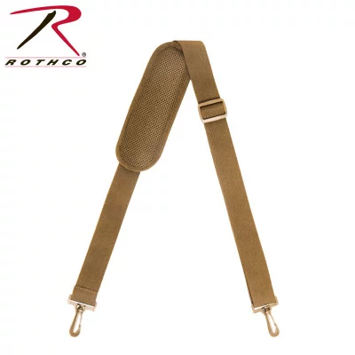 Ремень плечевой койотовый для сумок Rothco All-Purpose Shoulder Strap With Removable Pad Coyote Brown 1675, фото