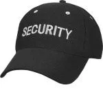 Бейсболка Rothco Baseball Cap w/ Air Mesh - Black w/ SECURITY