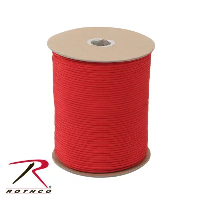 Паракорд нейлоновый красный 305 метров Rothco Nylon Paracord 550lb 1000 Ft Spool Red 223, фото
