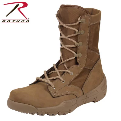 Койтовые водостойкие тактические летние берцы Rothco Waterproof V-Max Lightweight Tactical Boots AR 670-1 Coyote Brown 5769, фото