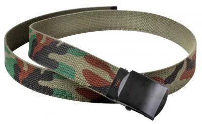 Ремень Rothco Camo Reversible Web Belt - Woodland Camo / Olive Drab - 4178, фото