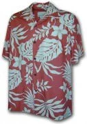 Paradise Motion Men's Rayon Hawaiian Shirts 470-107 Salmon