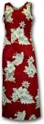 Pacific Legend Long Tank Hawaiian Dresses - 321-3162 Red