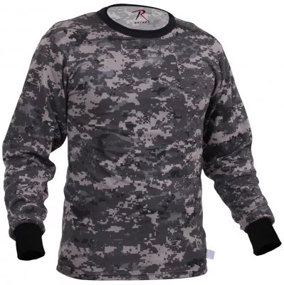 Футболка с длинным рукавом приглушенный городской цифровой камуфляж Rothco Long Sleeve T-Shirt Subdued Urban Digital Camo 67780, фото